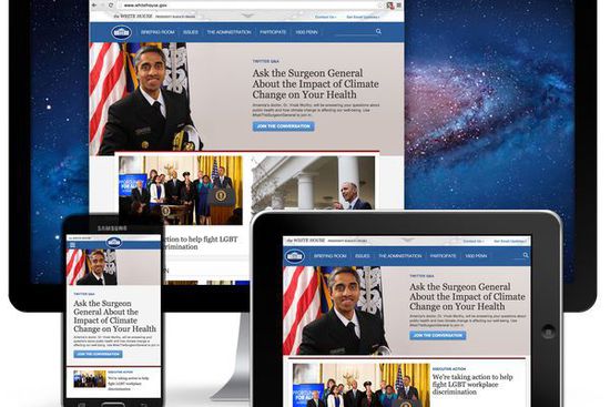 白宫官网采用响应式网页设计进行改版